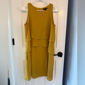 Banana Republic Mustard Midi Dress